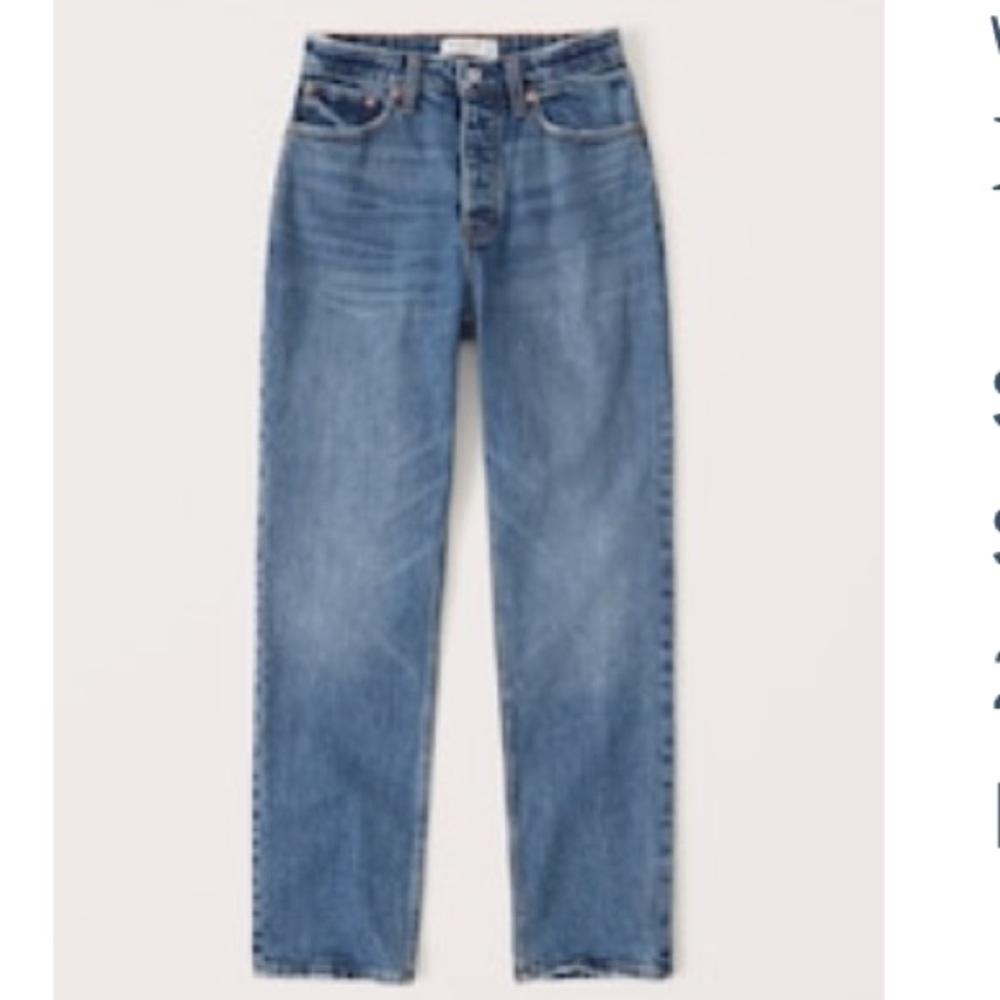 Abercrombie High Rise Dad Jeans